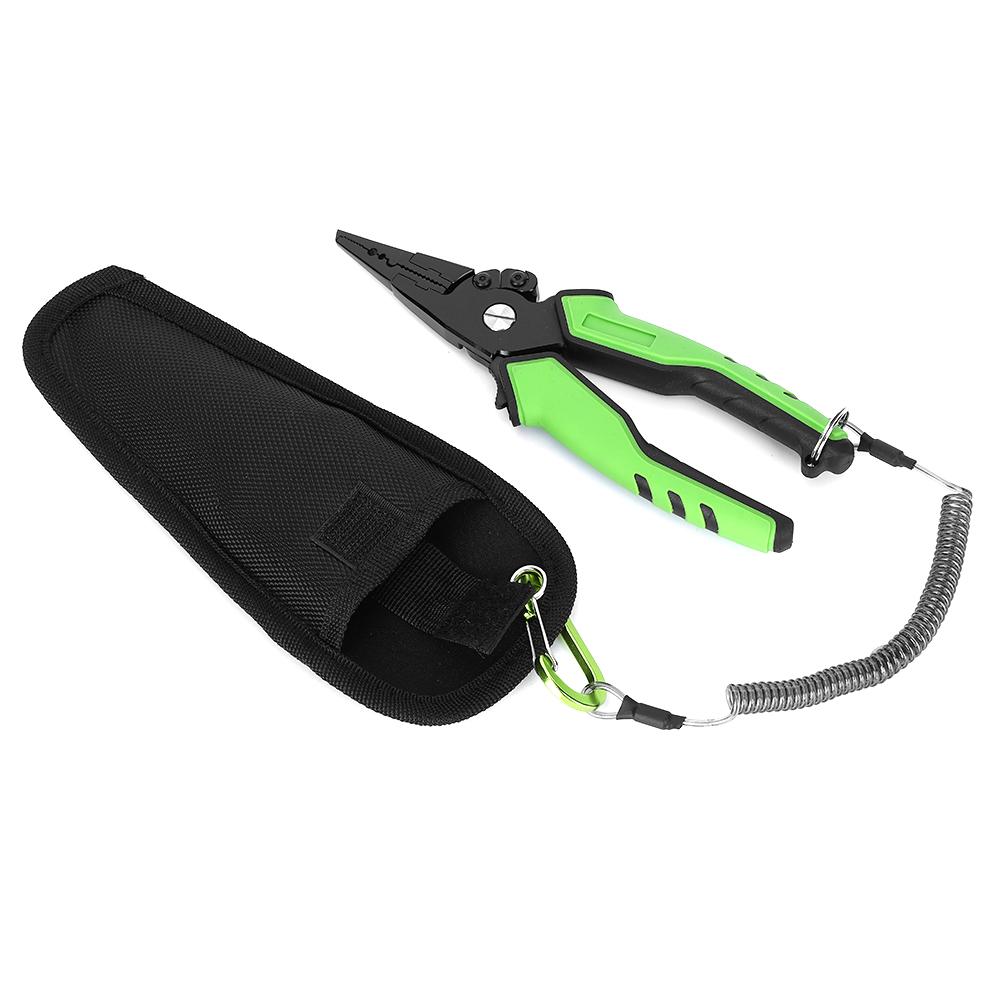 Aluminium Alloy Green Lightweight Fishing Clamp Anti Lost Rope Fish Grip Control Tackle Equipment Accessory with