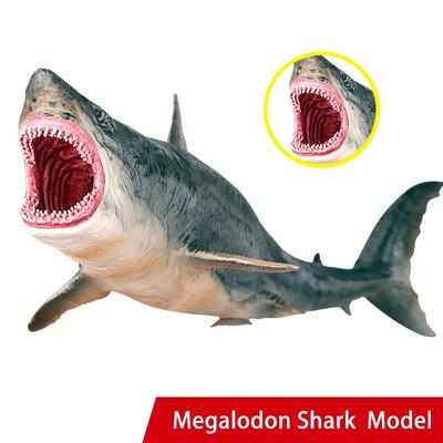 1 adet simülasyon deniz yaşamı hayvan modeli çevre dostu plastik Megalodon köpekbalığı adam köpekbalığı oyuncak dekorasyon