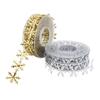 Artificial Snowflakes Snowflake Decoration Belt Imitation Leather Embossed Ribbon Christmas