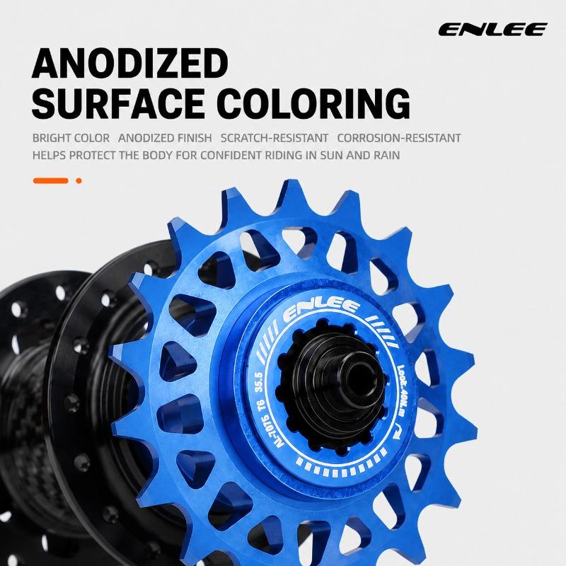 ENELL Single Speed Flywheel Conversion Kit 18T HG Cassette Cog MTB Road Bike Sprocket for Freewheel Chain Bicycle Freewheel