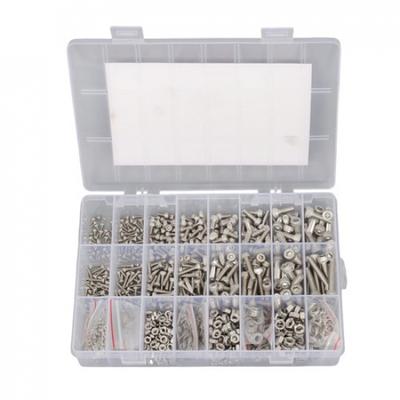 1600 Pcs M2 - M5 Hardware Kit, 304 Stainless Steel Metric Screw Assortment