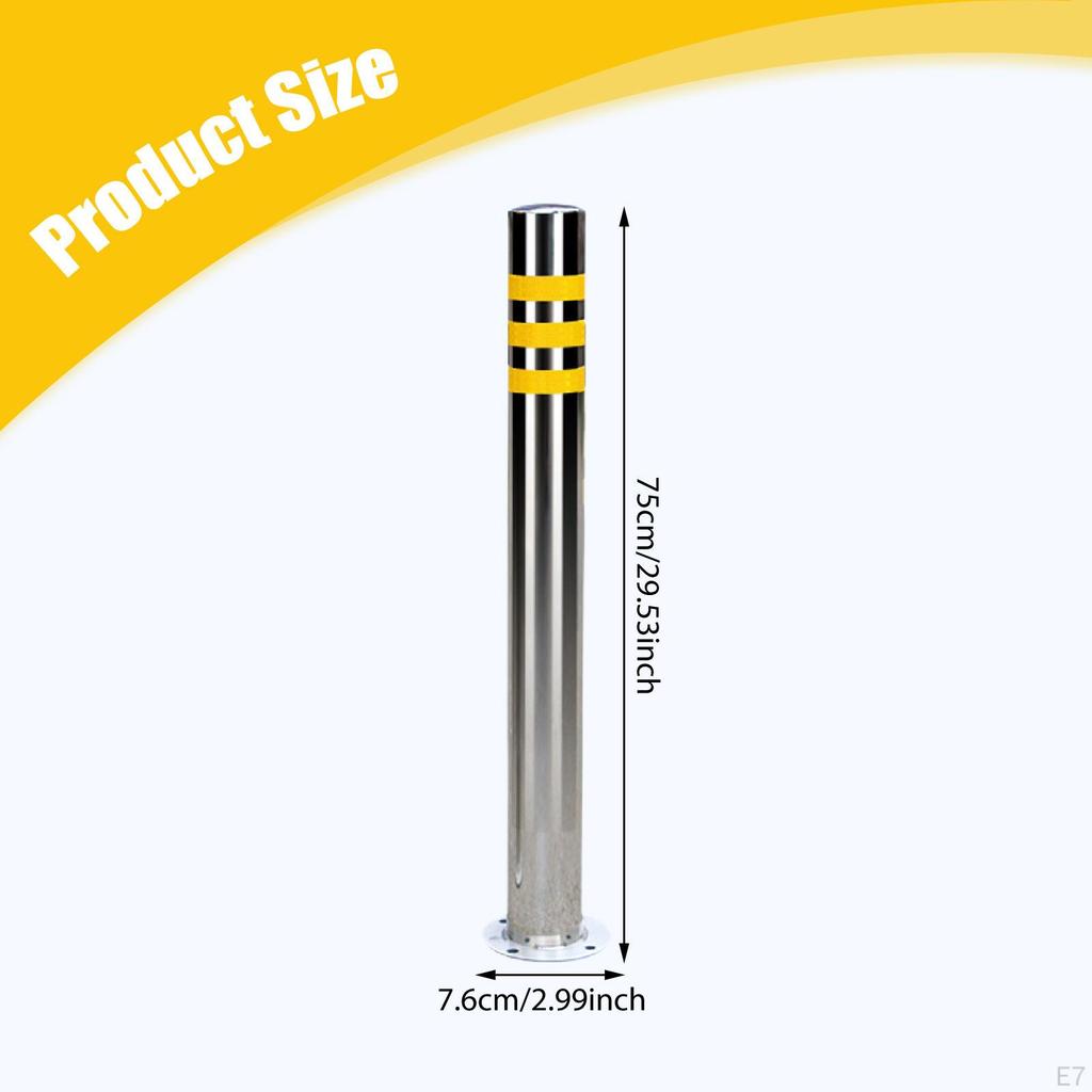 Bollard Visibility Parking Barrier Warning Post for Industrial Ports Storefront