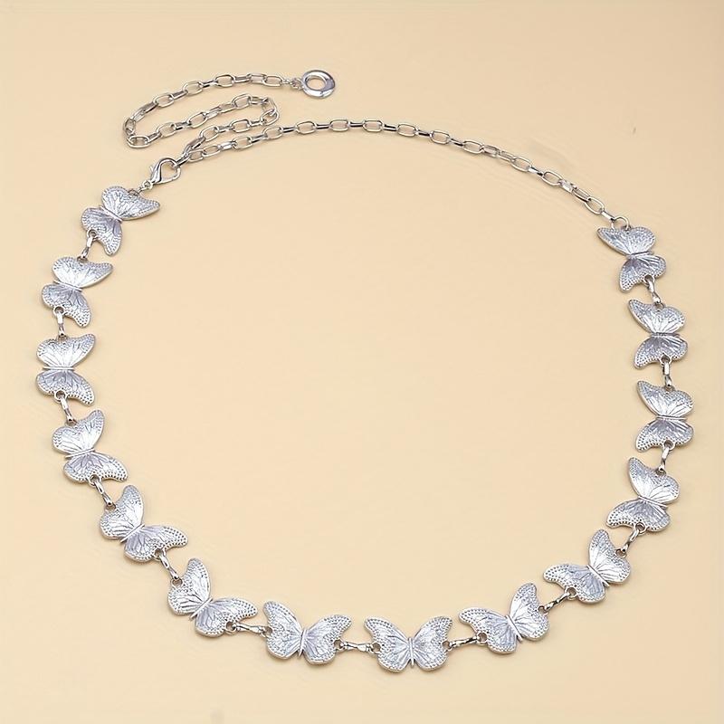 

1PC butterfly female niche design sense metal chain Korean version jk uniform accessories ins versatile trend waist decoration