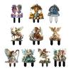 Fairy Tale Garden Stake 2D Flat Acrylic Decorative Stake Weatherproof Goddess Fairy Decoration with Stake for Home Patio Outdoor Decoration