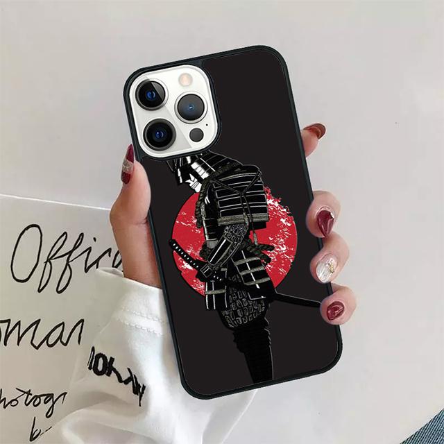 Samurai Krieger Schale Hülle Für iPhone 17 Air 15 16 14 13 12 Pro Max 11 Pro Max Plus Handyhülle Abdeckung