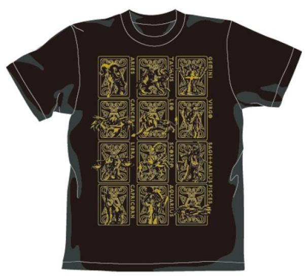 

Saint Seiya Golden Cloth Gold Black T-shirt Ver. SizeL