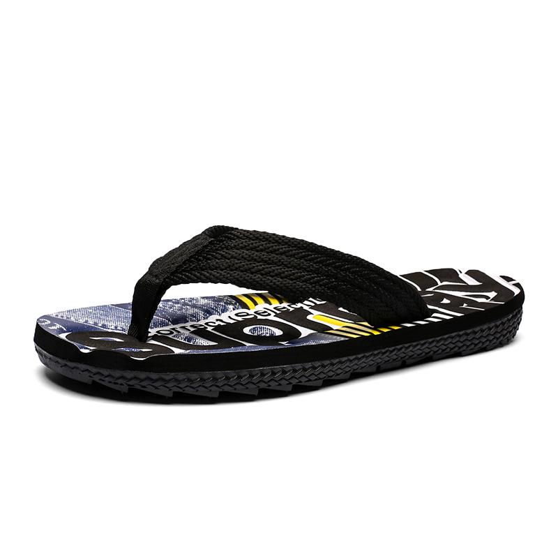 

Летние модные дышащие модные тапочки для отдыха, сандалии, пляжная обувь, тапочки с рисунком «елочка», домашняя мужская обувь 41 чёрный