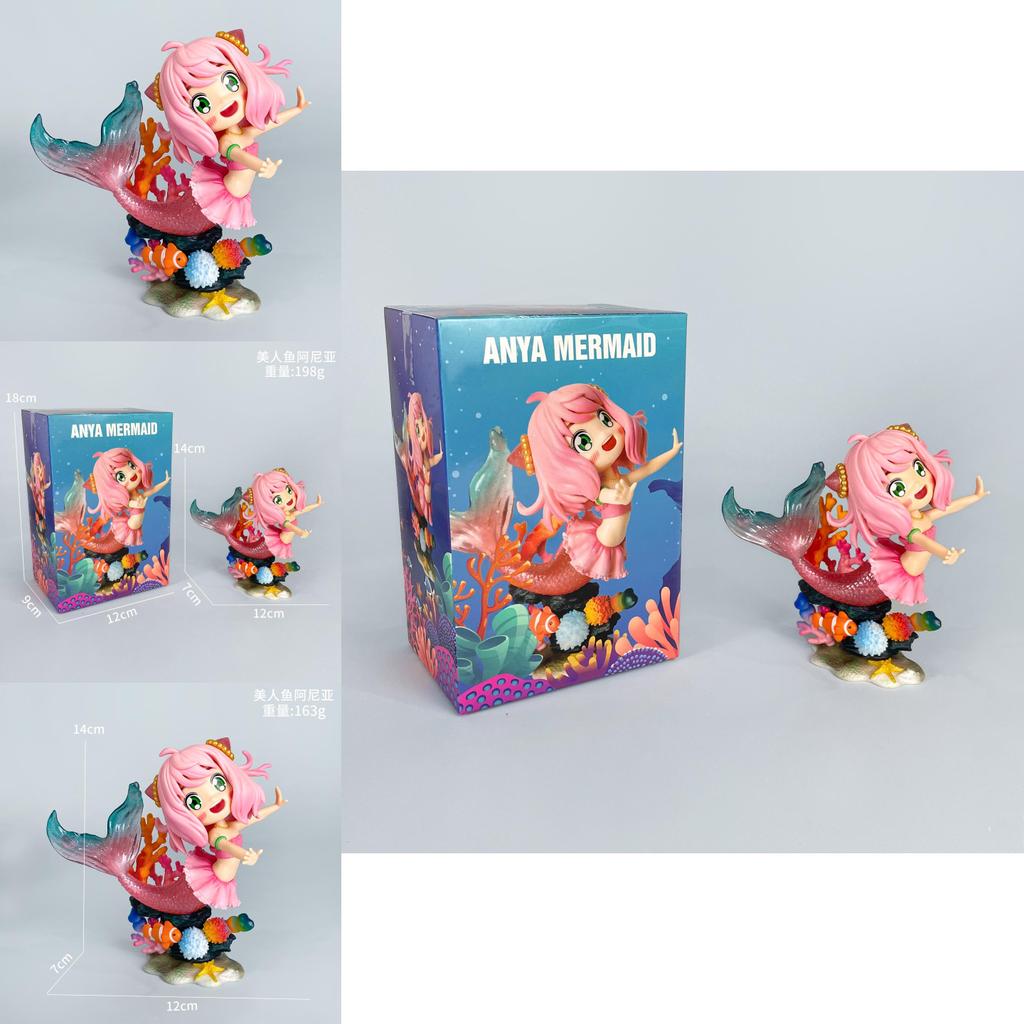 Spy×family Anya Underwater Mermaid Design Model Desktop Decoration Ornament For Desk Decor And Gift Ideas