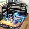 1pc My Little Pony Princess Celestia Office Chair Mat - Anime Cartoon Design, Non-Slip Carpet for Home Decor, Suitable for All Seasons.H026
