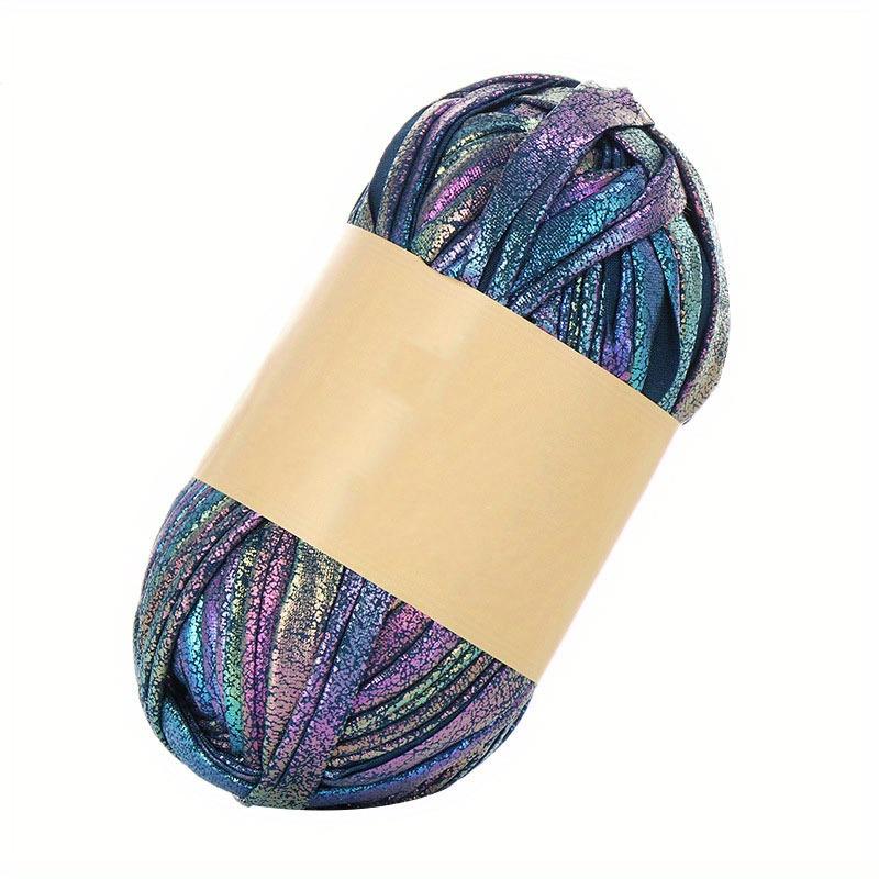 Imitation Leather Cloth Yarn Multi-Color Segment Dyed Jewelry Accessory Yarn Total 600g