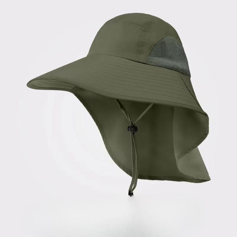 

Summer Large Brimmed Sun Hat For Men, Outdoor Sun Protection, Hiking And Fishing Hat, Korean Version Shawl Fisherman Hat