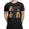 Capybara Fun Facts T-Shirts Men Vintage 100% Cotton Tees Crew Neck Short Sleeve T Shirts Gift Idea Clothing