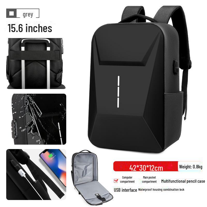 EVA Multifunctional Hard Shell Rechargeable Travel Backpack with Logo