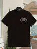 Easy Bicycle Design Print Men'S Short-Sleeved T-Shirt. Adult Casual Loose Round-Neck Top. Daily Commuting Versatile Trendy Men'S Clothing