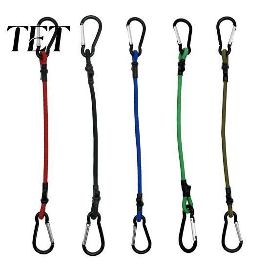 Travel Accessory for Secure Luggage Bungee Cord with Metal Hooks, Elastic Rope Durable Versatile Straps Garage Strap, Flexible Fastening Strap Camping