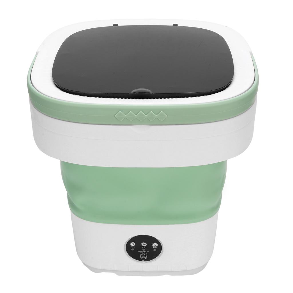 Portable Mini Washing Machine Small Clothes Foldable Laundry Machine with 3 Cleaning Modes for Hotel Home Apartment