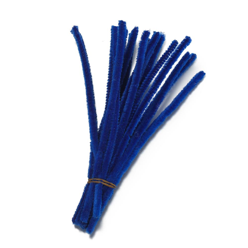 100Pcs 30cm Colorful Chenille Stem Twisted Rod Wool Root Fluffy Bar Iron Wire for DIY Handcraft Twisting Decor Jewelry Supplies