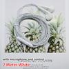1Pcs 2m/3m Cable Length Wired Headset Black White Anchor Bass Earplugs Monitoring Recording 3.5mm Computer Game Live Headphone