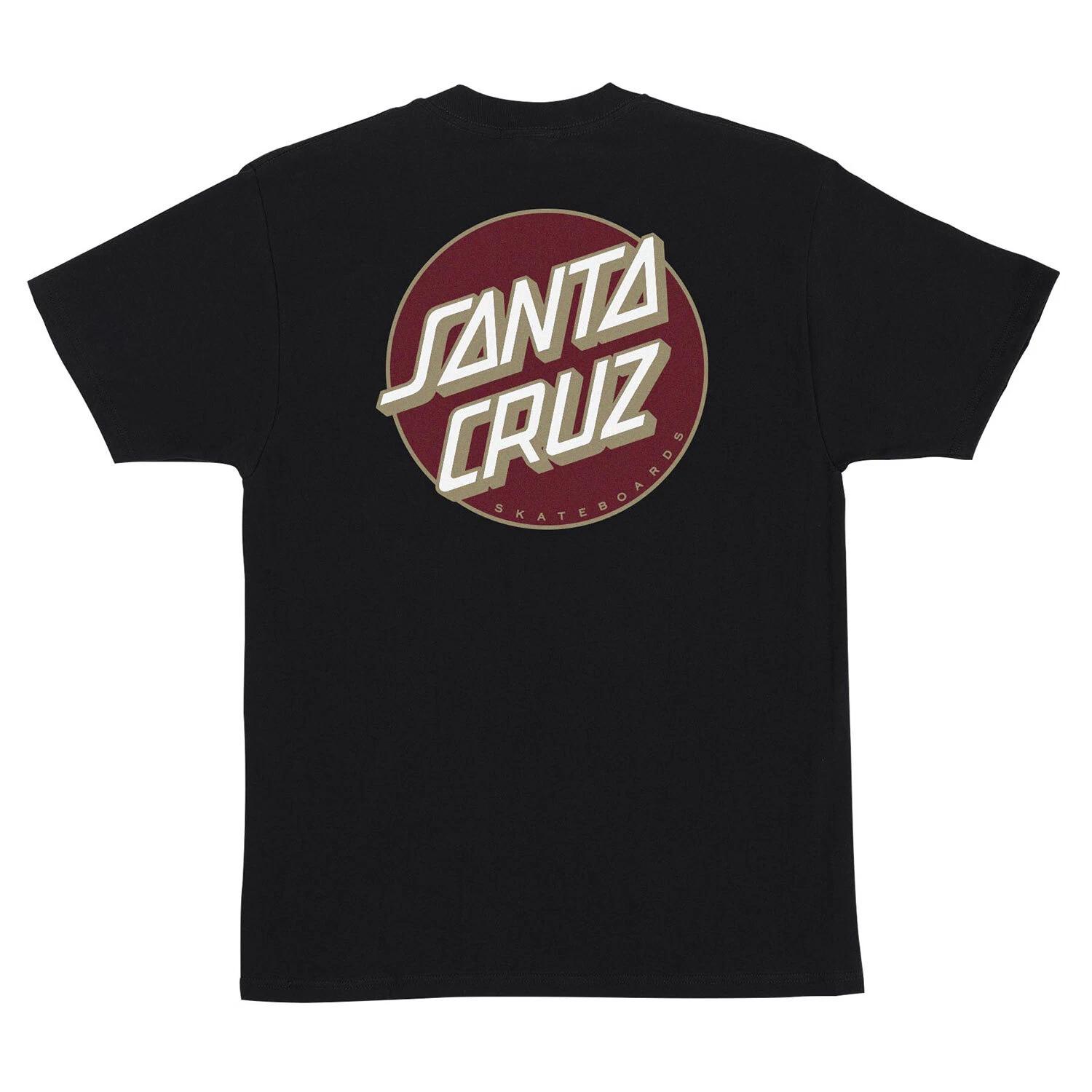 Santa Cruz Skateboard T-Shirt Other Dot Black/Burgundy M