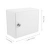Safe Material Wall Mount Mailbox Lock Versatile Use Home Decor Milk Bottles Envelopes Cable Storage Mailbox With Lock