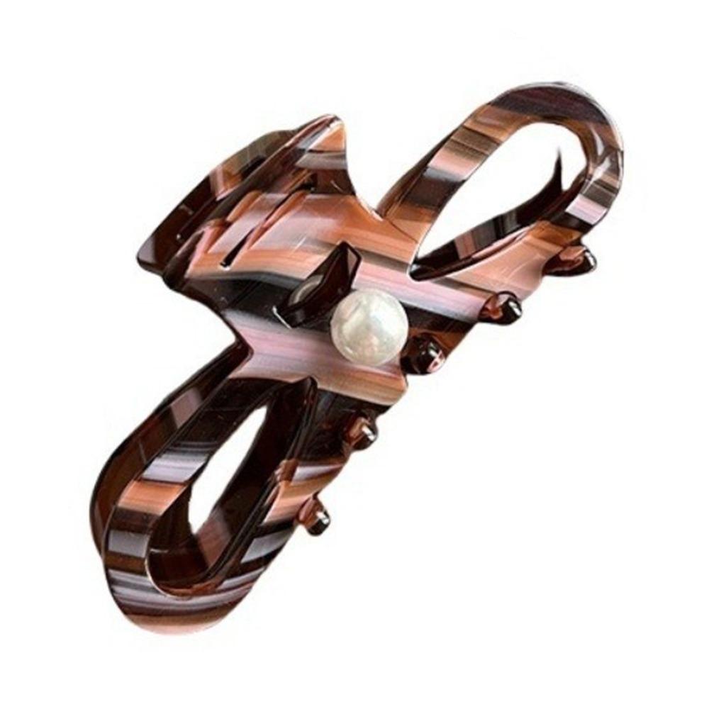 Hair Ornament Women Hair Claws Pearl Lady Shark Clip Ponytail Hair Clips  for Girls Headwear