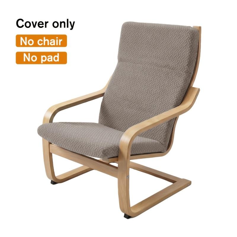 Wasbare Overhoes voor Poang Stoel Antislip Houten Armleuning Beschermer Loungestoelhoes voor Woonkamer Decoratie