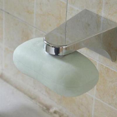 Home Bathroom Magnetic Soap Holder Container Dispenser Wall Attachment Shelf