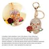 Skull Keychain Death   Flower Skull Car Keychain with Key Rings Hook Cool Keychain for Car Pendant Handbag Decor