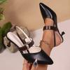 Fashion Women Sandals Luxury Elegant Lightweight Shoes Women Summer Luxury Pointy Stiletto Heels Sandals Large Size Fashion Woman Shoes