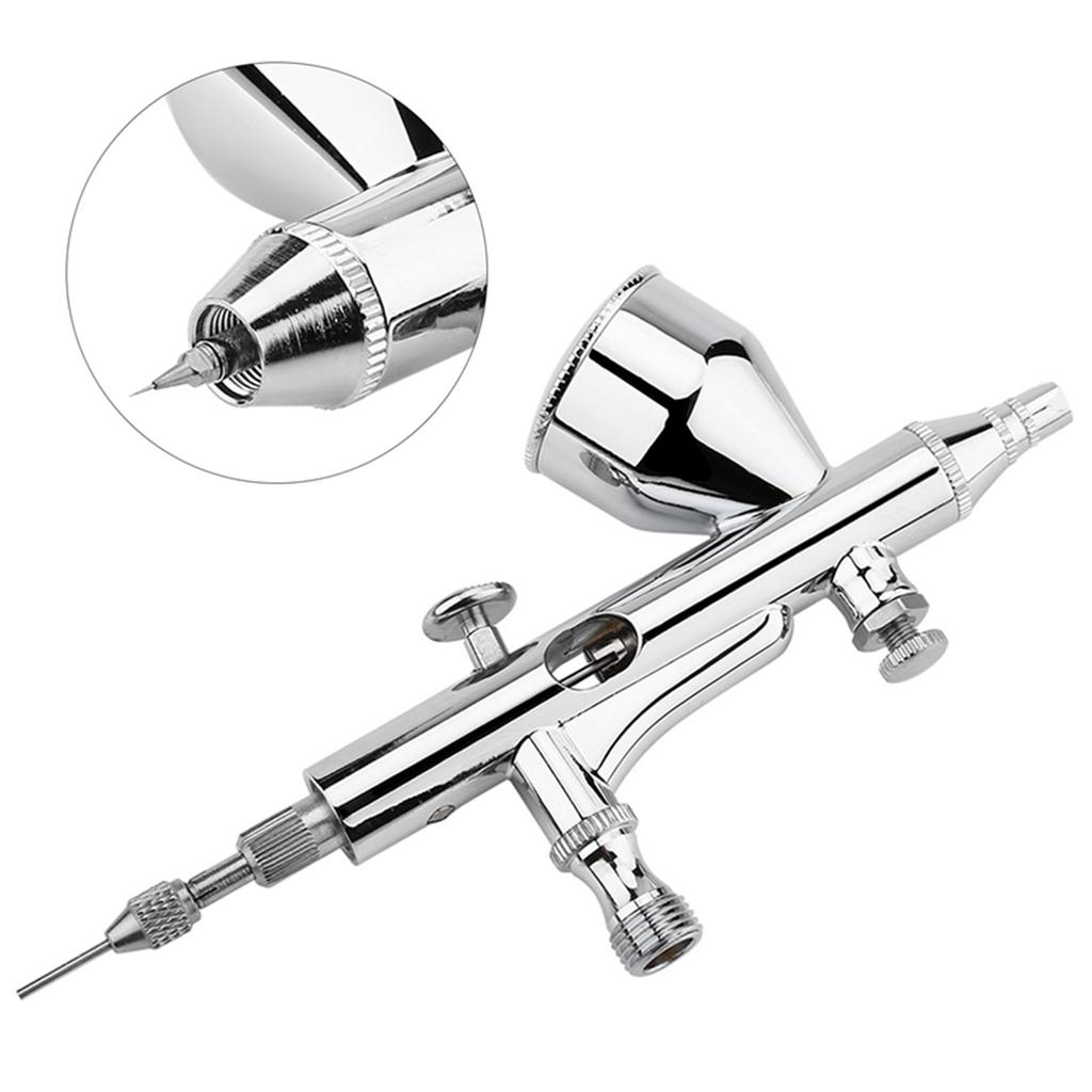 Dual Action Airbrush Kit 0.2mm 0.3mm 0.5mm Needle Art Spray Gun for Cake Nail Model