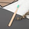 Ready Stock Fast Shipping Eco Natural Organic Biodegradable Square Handle Soft Bristles Custom Logo Bamboo Toothbrush