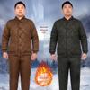 Men's Winter Workwear: Insulated Cotton Jacket & Pants for Cold Protection