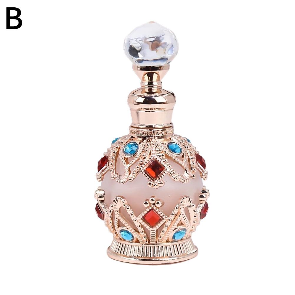 5/10/12/15/25ml Luxus Glas Parfümflasche zum Nachfüllen von ätherischem Öl Arabisches Design Premium Aromaöl Spender Großhandel