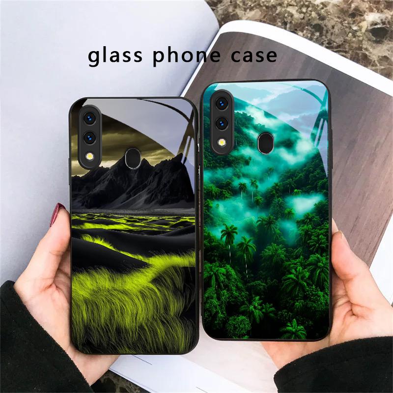 Forest Stream Pattern For Samsung Galaxy A30 A31 A32 A33 A34 A35 A42 A30s A20 A25 A26 A51 A56 A54 A72 A73 A70 Glass Phone Case