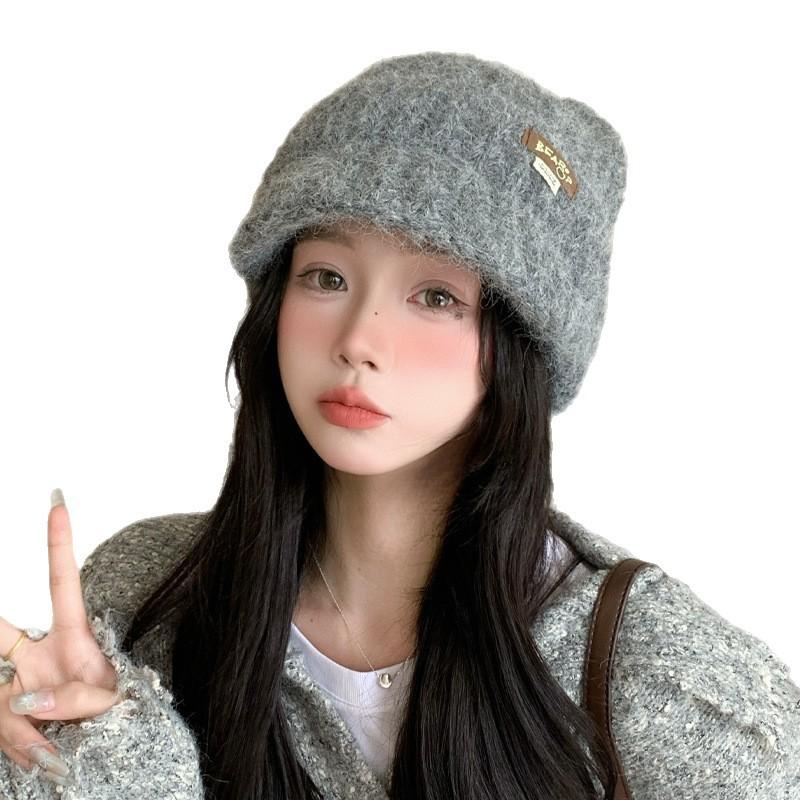 New Autumn and Winter Cat Ear Knitted Wool Hat Korean Casual and Versatile Warm Hat Outdoor Windproof Ear Protection Hat