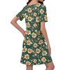 Summer Dresses For Women Loose V Neck Short Sleeve Casual T Shirt Dress Sundresses Swimsuit Coverup With Pockets