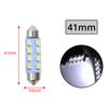 2pcs Interior Reading Light T10 31mm 39mm 41mm DC12V White 8SMD Door Dual Pointed Tail Trunk Lamp Dome Cars Waterproof Fog