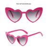 2025 Cross-Border Love UV400 Peach Heart Sunglasses - Glitter Crystal Sun Protection for Women