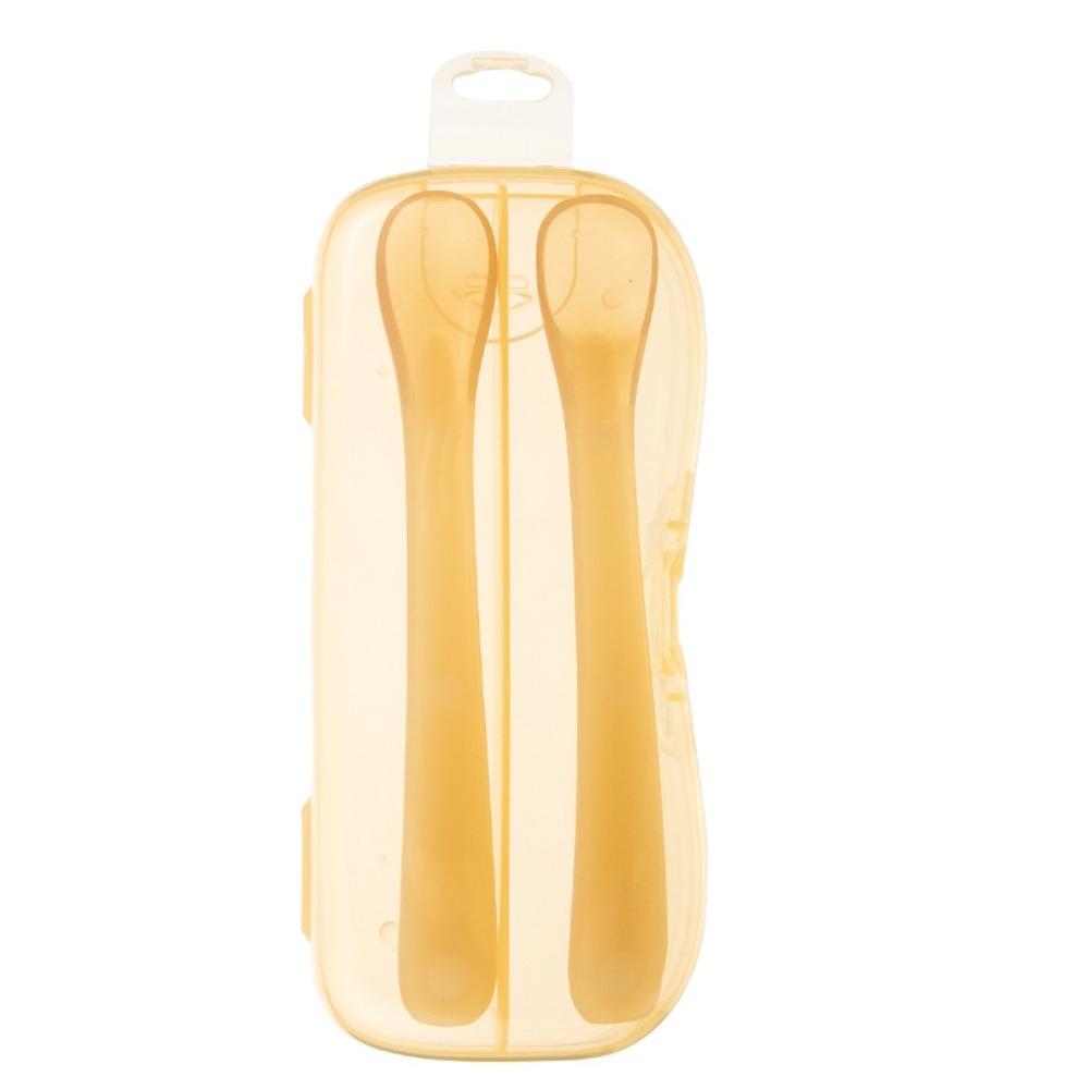 

Safe Design Silicone Baby Spoon Easy Clean Soft Spoon Infant Feeding Spoon Newborn Feeding Three piece set