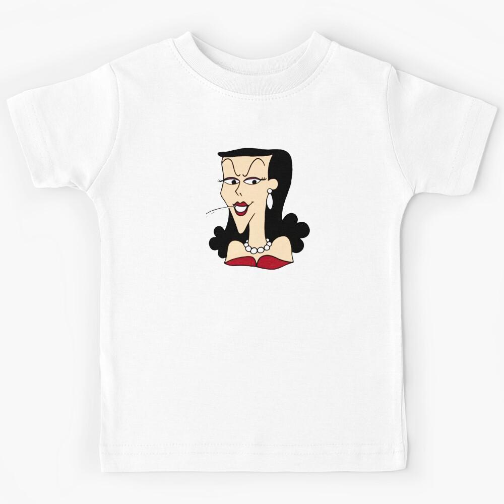 Retro Cartoon Diva Illustration Kids T-Shirt 160