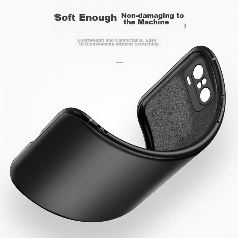 Kelleia Xiaomi Redmi K40/K40Pro Phone Case, Full Coverage Frosted Anti-Fingerprint Shockproof Soft Case for Redmi K40/K40Pro, Black