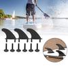 3Pcs Fin Rudder Surfboard Soft Longboard Top Skeg PVC with Fixing ScrewsFin Rudder