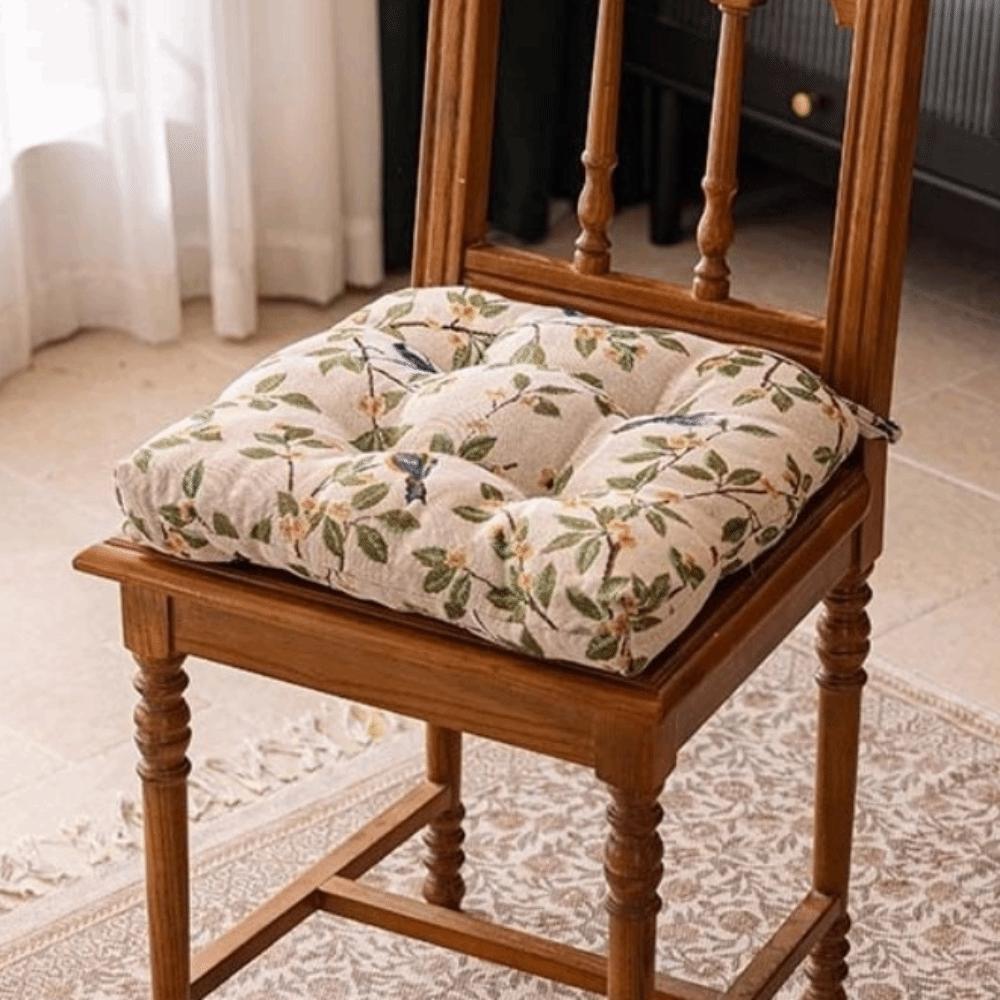

Новые подушки для стульев с цветочным принтом в стиле фермерского дома с завязками Мягкие U-образные подушки для стульев Нескользящие подушки для сиденья с птицами для столовой в помещении