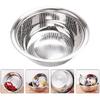 Hemoton Stainless Steel Rice Washing Bowl Kitchen Strainer Colander Bowl Fruit Vegetable Washing Basket for Rice Food Pasta Colander Drain Basket