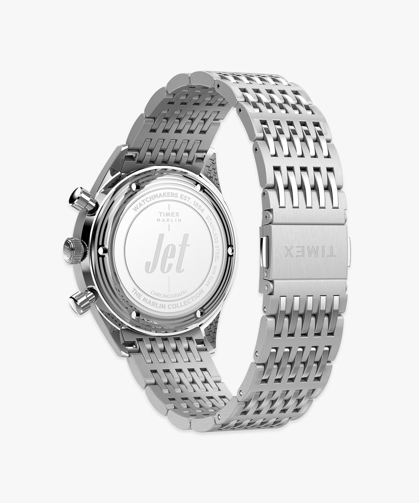 Taimaegseu Merlin Jet Quartz Chronograph Men'S Metal Watch 40Mm