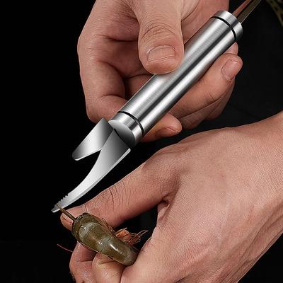 Taglierina per gamberetti Lama affilata Antiscivolo Pulizia rapida Anti deformabile Pelapatate per gamberetti resistente alla ruggine per cucina