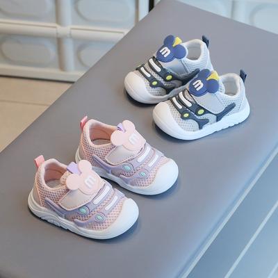 Spring and Autumn Baby Toddler Shoes Mesh Shoes Breathable Baby Shoes Boys and Girls Treasure Sports Shoes Single Shoes Non-slip Soft Sole Children