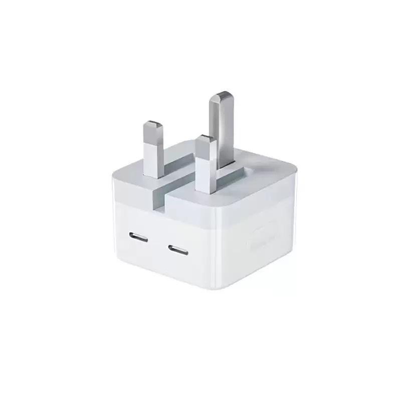50W Dual Type-C Fast Charger for iPad & iPhone 14/17 with PD