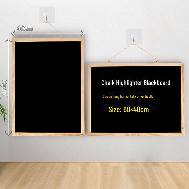 Hanging Wooden Frame Blackboard Menu Display for Coffee Shop or Restaurant