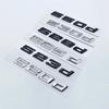 3D New Font Numbers Letters  for BMW 5Series E39 E60 E61 F10 F1 520d 523d 525d 530d 535d 540d ABS Emblem G30 Car Trunk Sticker